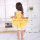 yellow cotton pinafore dress children